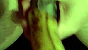 close-up retro banana masturbation fun from 2014