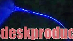 Blacklight Glow Reveals Secret Model's Dripping Sofa Surprise Backstage