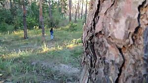 Ever watched a teen's big ass get roughly pounded in public forest sex?