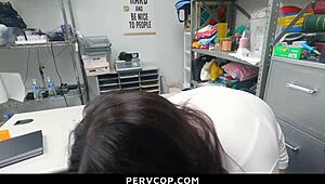 Daisy Phoenix begs officer to fuck her free