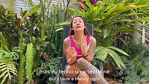 damiana flashes big latina ass across europe