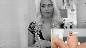 blonde babe GETS TRICKED into hot action