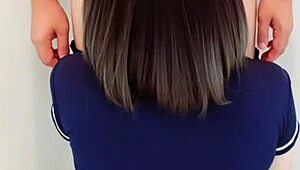 cosplay police asian babe's tight juicy pussy ripped open for dripping creampie doggystyle