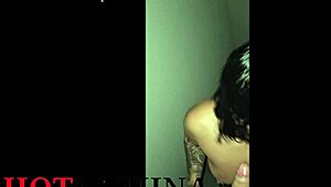 Gym stairs emergency fuck with busty Colombian stepmom in Medellin