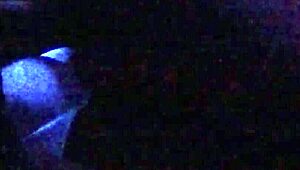 Blacklight Glow Reveals Secret Model's Dripping Sofa Surprise Backstage