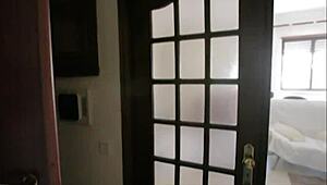 What if horny latina babe in stockings starts seducing her colleague at work