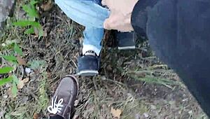 Ever watched a teen's big ass get roughly pounded in public forest sex?