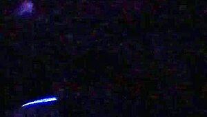 Blacklight Glow Reveals Secret Model's Dripping Sofa Surprise Backstage