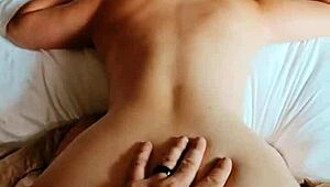 damn this famous hotwife rides hubby wild on homemade sextape doggystyle bent over 😍🔥