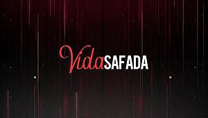 ménage with naughty follower daddy fucking tight wife pussy double style