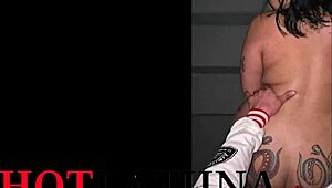 Gym stairs emergency fuck with busty Colombian stepmom in Medellin