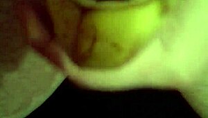 close-up retro banana masturbation fun from 2014