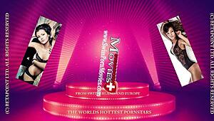 Bound German Slaves Natalia Aileen Tortured in Dungeon for Shemale Cumshots