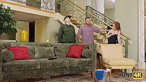 Banging Shaved Teen Pussy Before Guard Of Honor