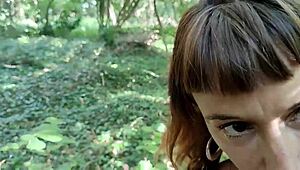 Wild outdoor doggystyle pounding in Brittany woods with massive cock bareback