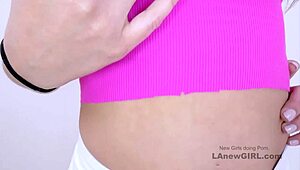 adorable brunette model 😍 squirts hard on huge cock in pov casting interview... deepthroat moans cum in tight pussy studio! 💦🔥