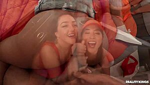 cheerleaders suck and fuck fan in reality kings fest