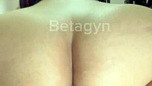 brazilian redhead beauty sits hard on big natural tits bounce