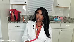 Nurse Lala Gives Steamy Patient Jerk Off Instructions in Hospital