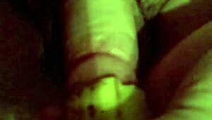 close-up retro banana masturbation fun from 2014