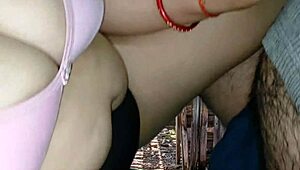 muscular asian mommy bent over doggystyle anal creampie in wet forest night