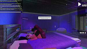 fucking this blonde bimbo hard with monster black cock bent over doggystyle rough