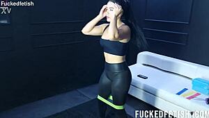 my curvy latina fat ass in tight sportwear drives me wild