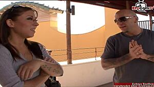 omg first time shootin' porn my tiny tattooed tits bouncin' on huge cock 18+