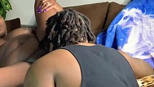 white blonde milf wife with BIG TITS gets TASTED and FUCKED by monster black cock couple