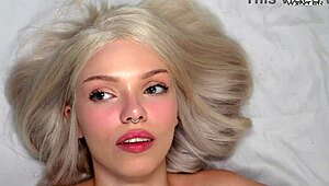 Skinny Blonde Slut Deepthroats Fucks Anal Orgasms Compilation