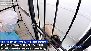 dr tampa backstage with mina moon's huge asian tits and shaved pussy in latex