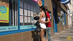 hunt4k nerd watches muscular stranger fuck his girlfriend hard