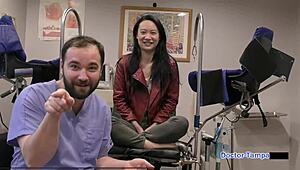 dr tampa siccos zoe lark in latex gloves and jeans backstage