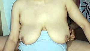 desi alisha bhabhi's huge saggy tits and wet pussy on display