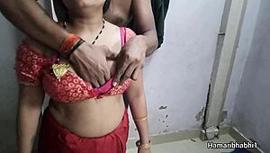 desi bhabhi seduces in saree for hardcore auntie housewife pounding