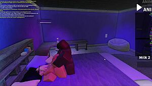 fucking this blonde bimbo hard with monster black cock bent over doggystyle rough