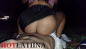 halloween night ends in public latina asian chubby trio cowgirl