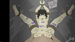 Bound Cheater's Feet Worship Fantasy Cartoon