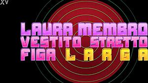 laura's tight pussy stretched wide while fully dressed