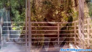 slutty teen poses squirting closeup facial with small tits and trimmed pussy in uniform