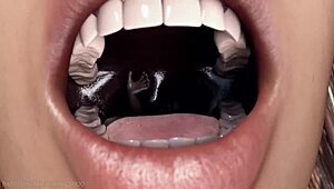 Swallowing huge tanned redhead in bikini vore perspective