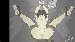 Bound Cheater's Feet Worship Fantasy Cartoon