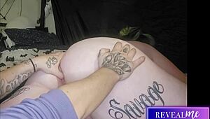 Curvy BBW Enjoys Lube Toy Anal Masturbation