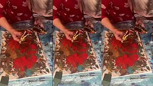 What if big eyeglasses girl fingers with long nails in misty asmr bloom?