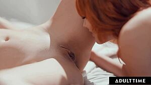 Aidra Fox tempts Kenna James into hot lesbian fingering and licking bliss