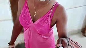 Indian CD Lara Dsouza Satin Nighty BDSM Whore Anal Pounding