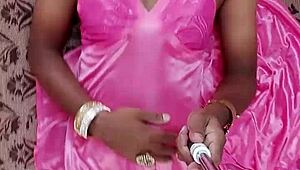 Indian CD Lara Dsouza Satin Nighty BDSM Whore Anal Pounding