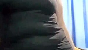 curvy marysubmissive's saggy tits handjob tease