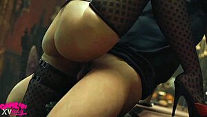 ada wong rides monster cock cowgirl breeding leon intensely