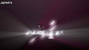 Naughty student cosplay squirting on glass dildo till she cums!